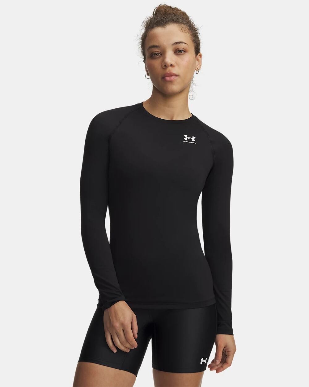 NWT Under Armour Women's HeatGear Compression Long Sleeve in Black size Medium